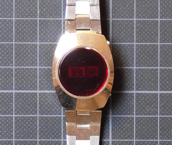 Ladies LED watch, silver tone 2